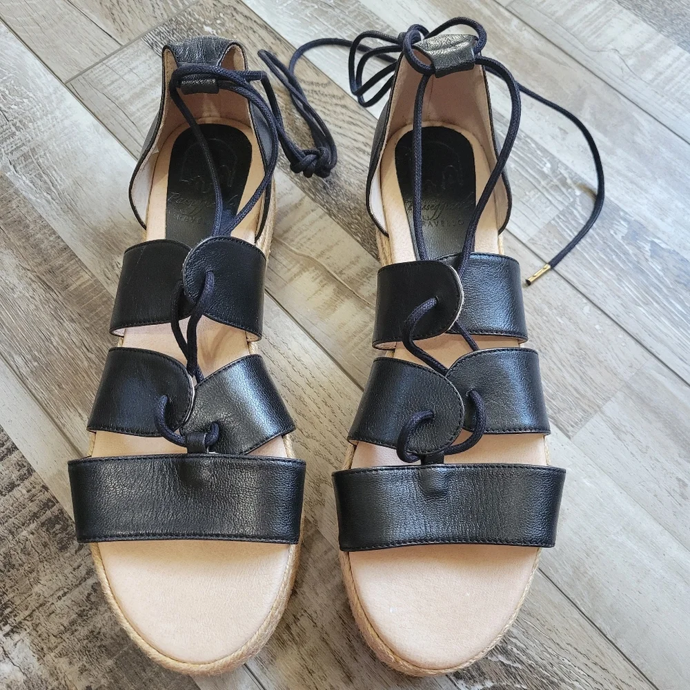 Passeggiando Ravello Platform Gladiator Espadrille Sandals Size 41